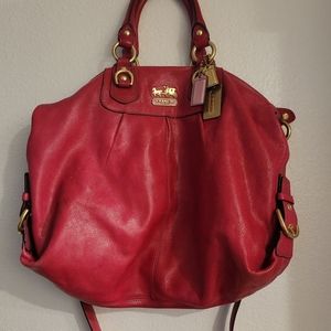 Coach Madison Sabrina Satchel In Magenta